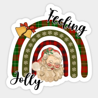 Feeling Holly, Vintage Santa Sticker